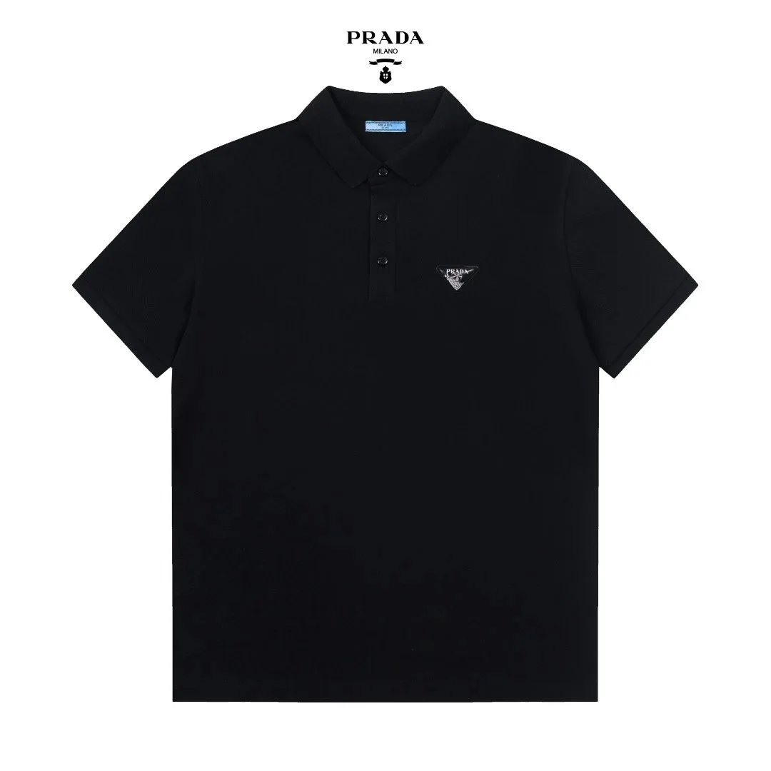 Prada Shirts Short-Sleeve Polo Shirt — 34