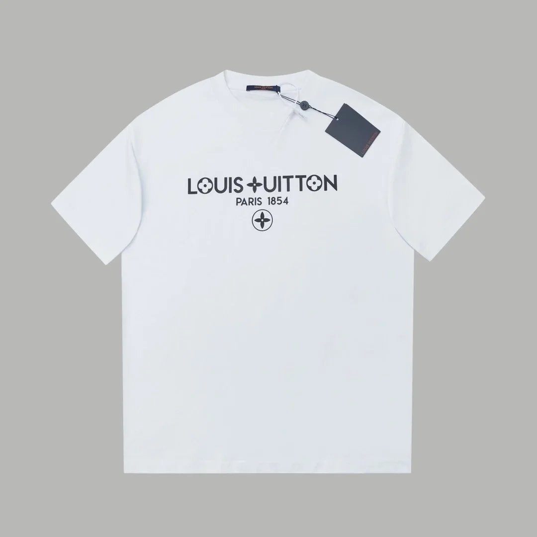 Louis Vuitton T-Shirts Short-Sleeve LV Logo Print image 5