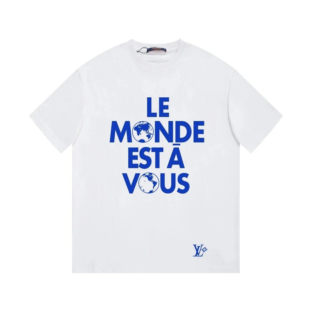 Louis Vuitton T-Shirts Short-Sleeve LV Logo Print image 14