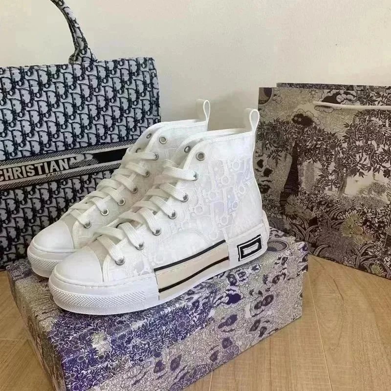 Dior Sneakers Oblique Logo High-Top Canvas image 10