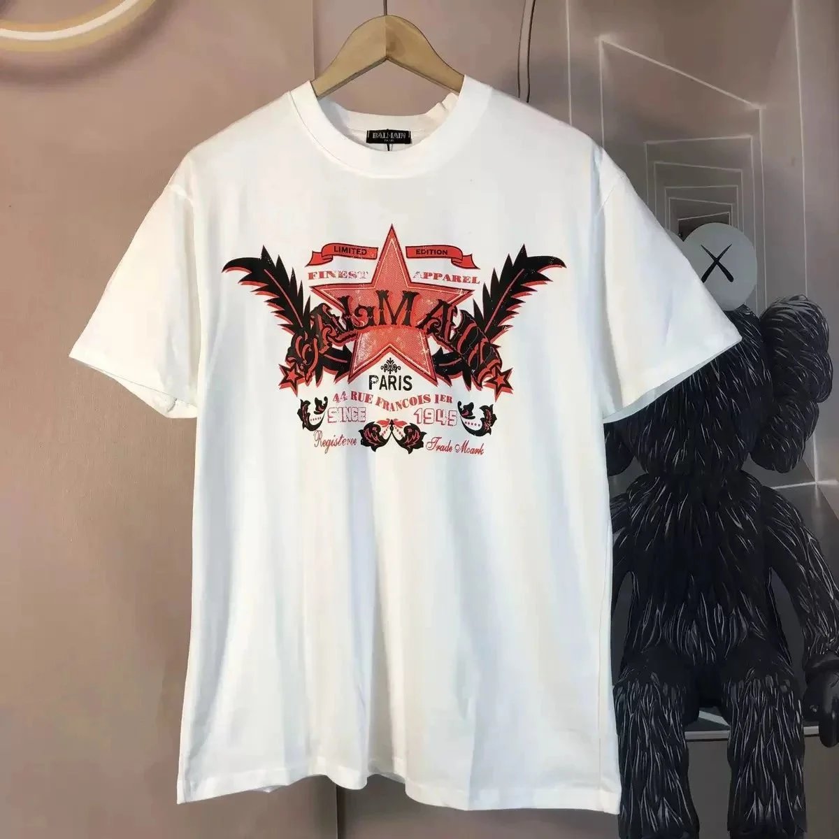 Balmain T-Shirts Short-sleeve logo-print crew-neck T-shirt product image
