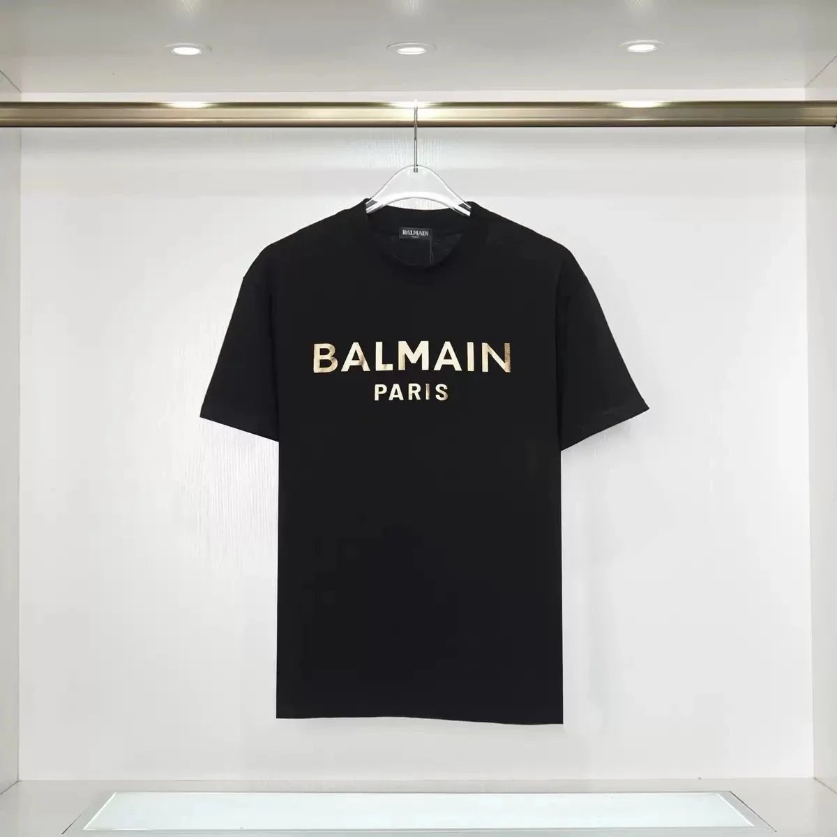 Balmain T-Shirts Short-sleeve logo-print crew-neck T-shirt product image