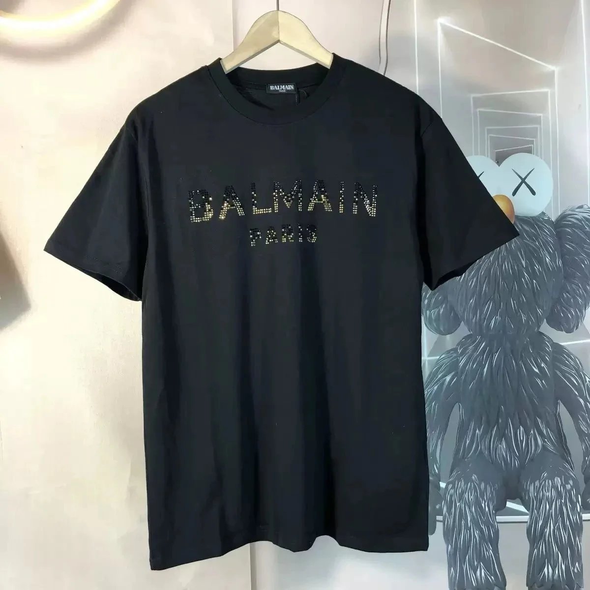 Balmain T-Shirts Short-sleeve logo-print crew-neck T-shirt product image