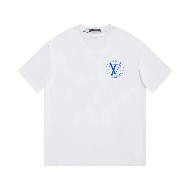 Louis Vuitton T-Shirts Short-Sleeve LV Logo Print product detail image 9