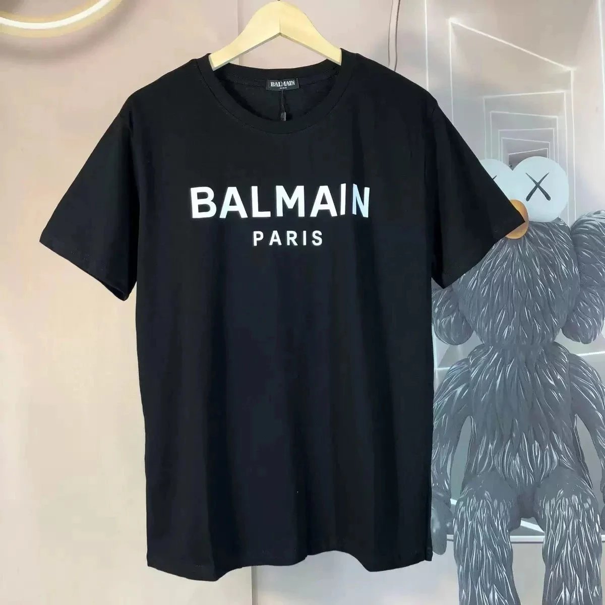 Balmain T-Shirts Short-sleeve logo-print crew-neck T-shirt image 2