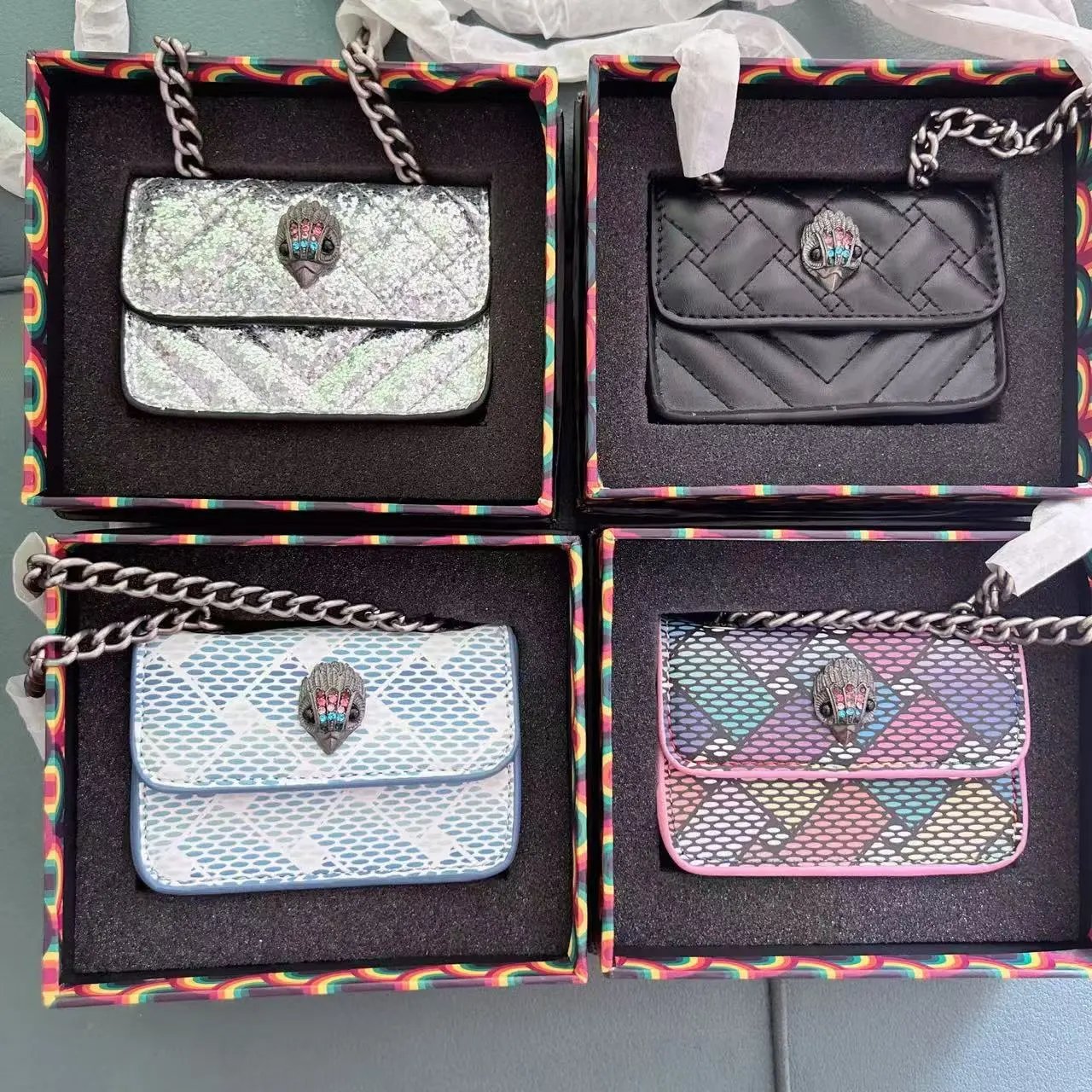Kurt Geiger Crossbody Bags Mini Kensington quilted chain bag image 3