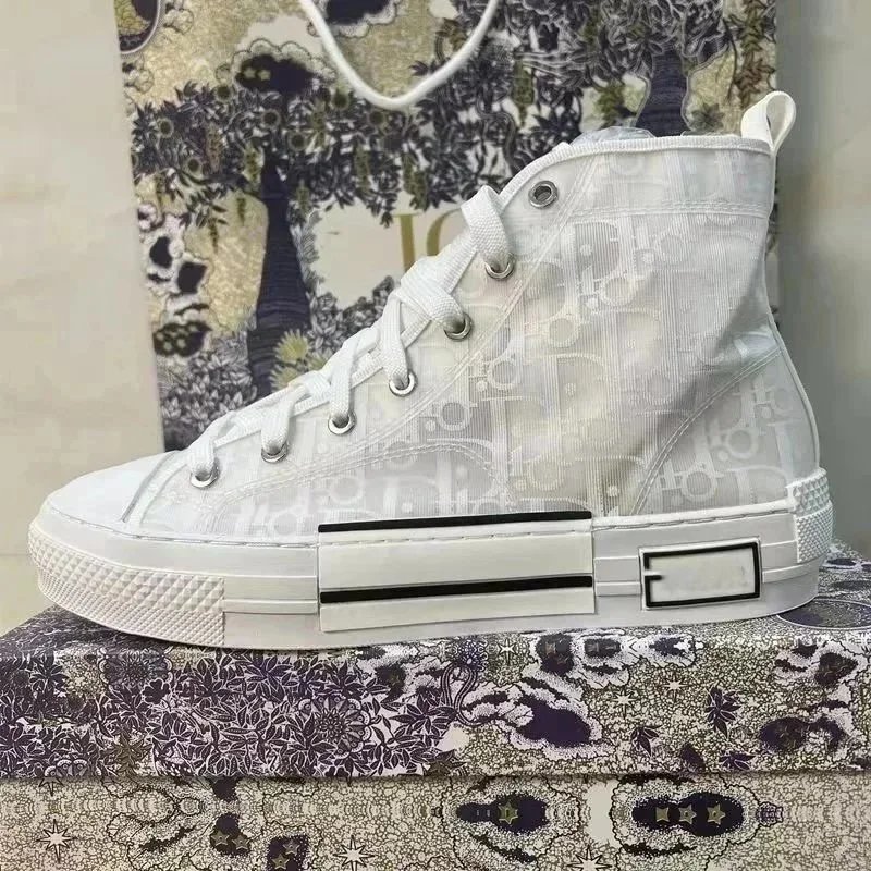 Dior Sneakers Oblique Logo High-Top Canvas image 13