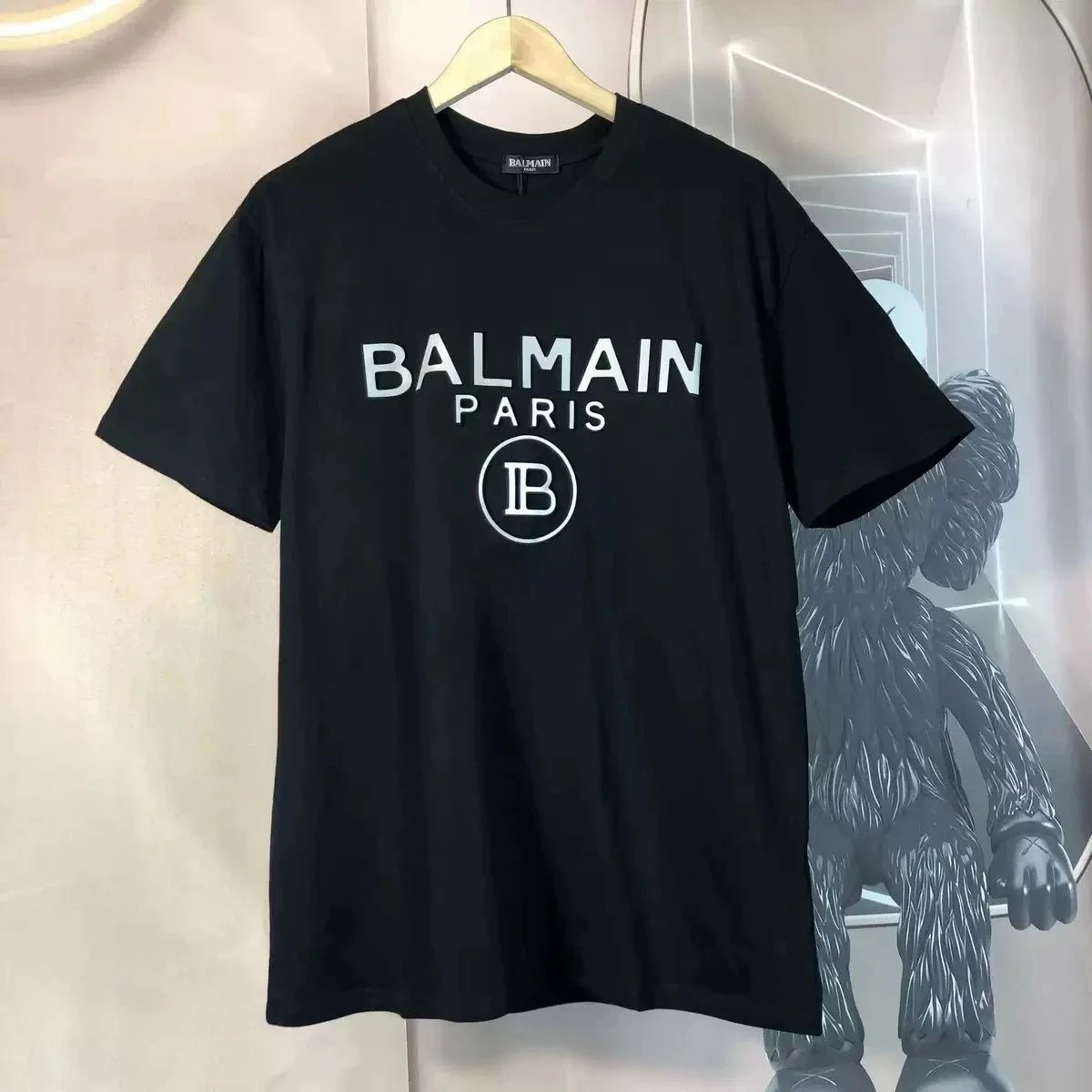Balmain T-Shirts Short-sleeve logo-print crew-neck T-shirt product image