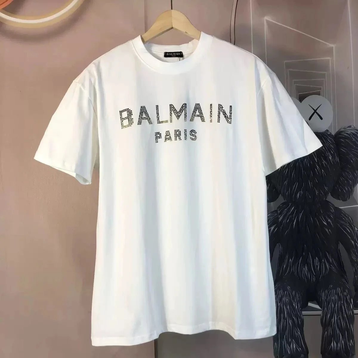Balmain T-Shirts Short-sleeve logo-print crew-neck T-shirt product image