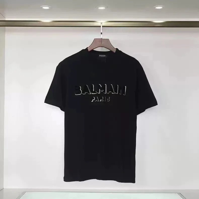Balmain T-Shirts Short-sleeve logo-print crew-neck T-shirt product image