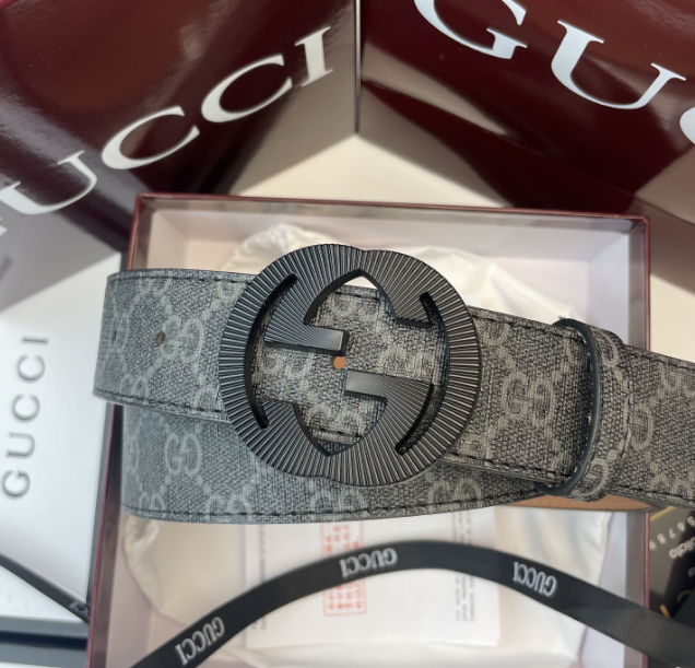 Gucci Belts Iridescent GG monogram belt with double-G buckle image 3