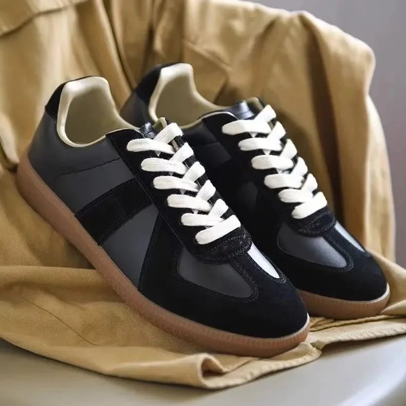 Unbranded Sneakers Low-top lace-up retro with gum soles image 2