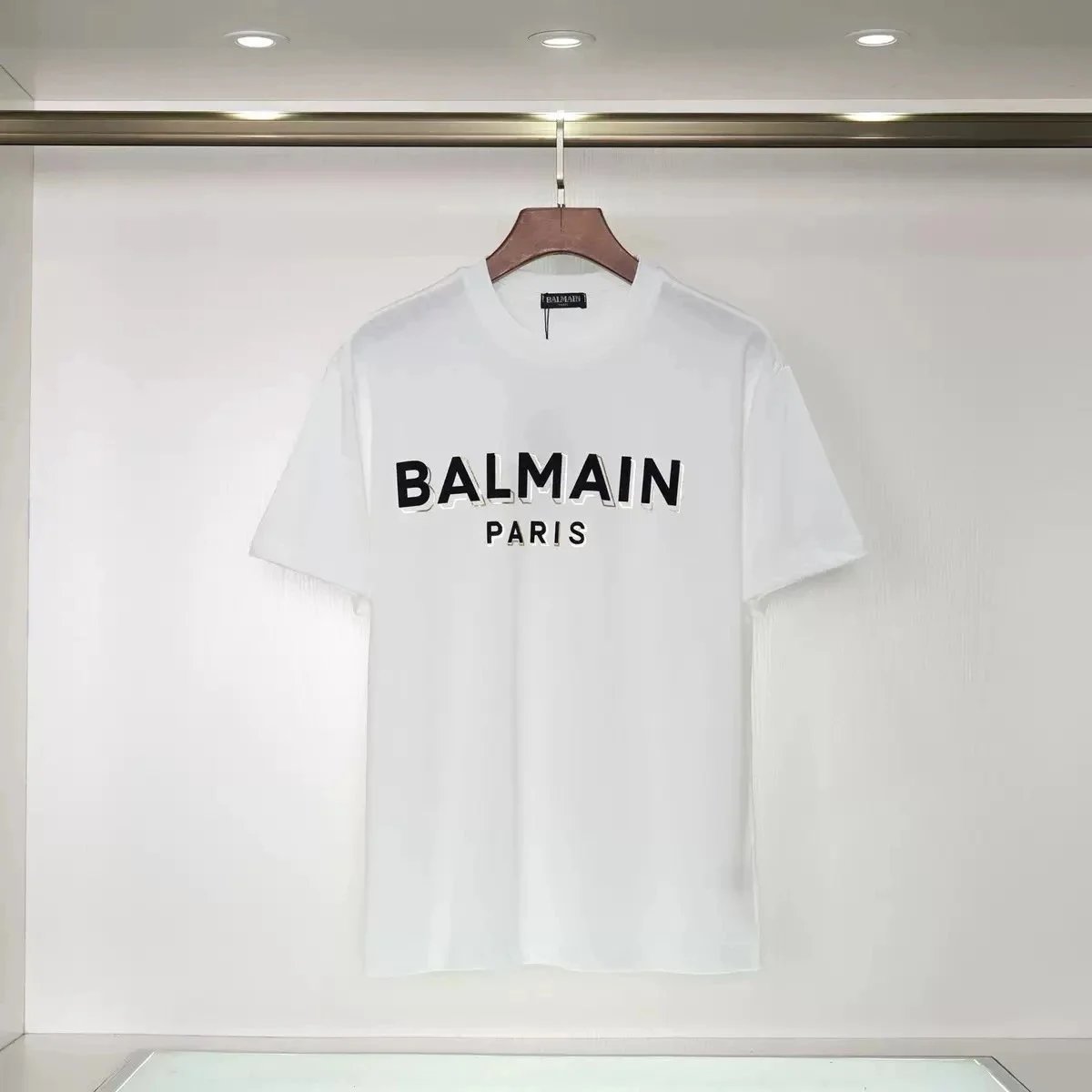 Balmain T-Shirts Short-sleeve logo-print crew-neck T-shirt product image