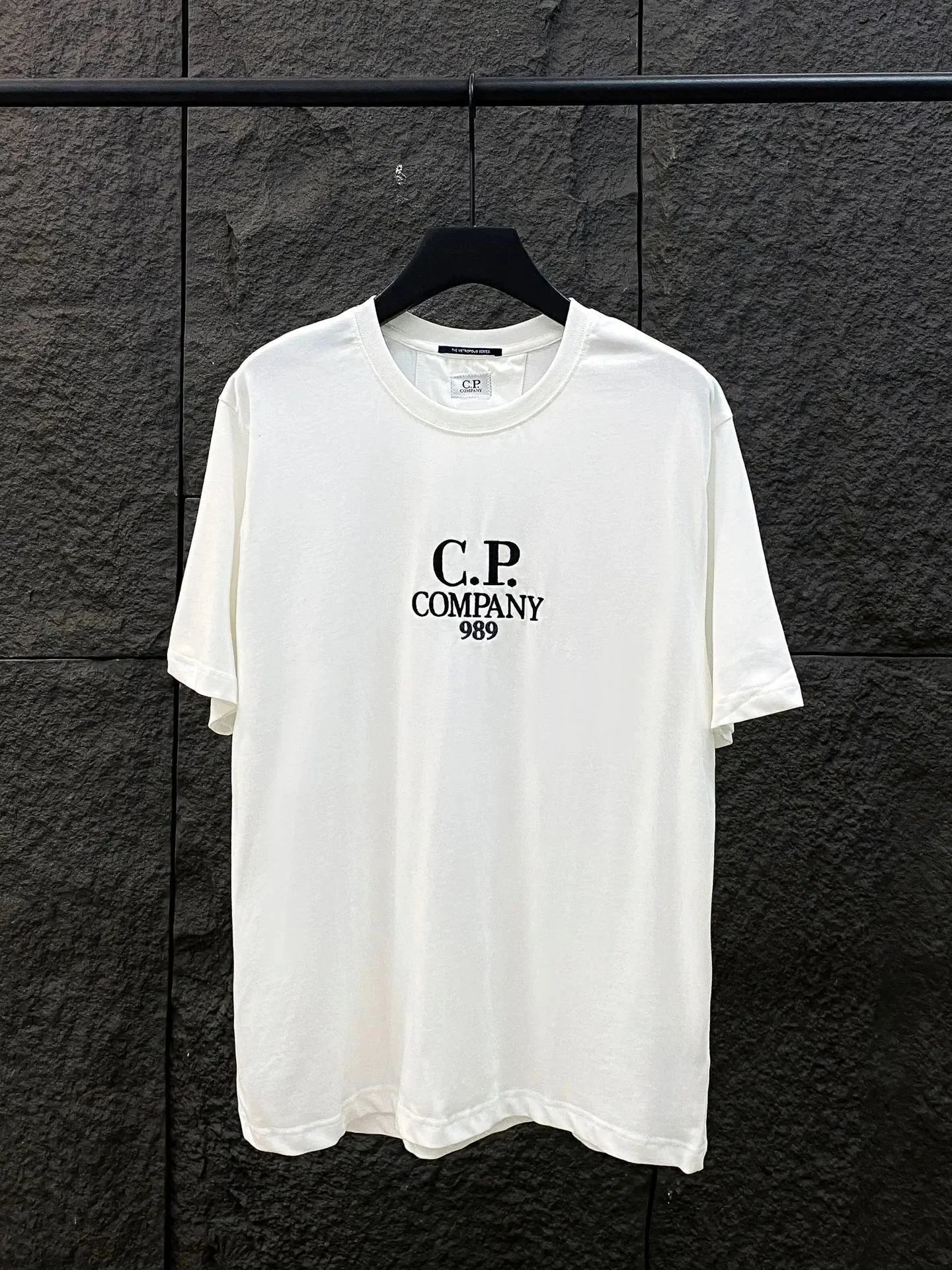 C.P. Company T-Shirts Lens Detail Crew Neck T-Shirt — 9905 white