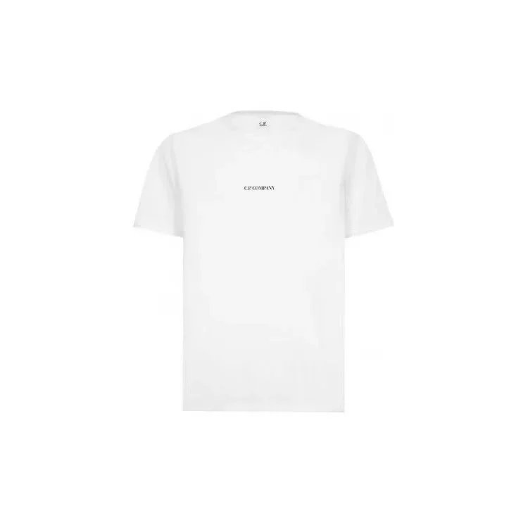 C.P. Company T-Shirts Lens Detail Crew Neck T-Shirt — 9002 white