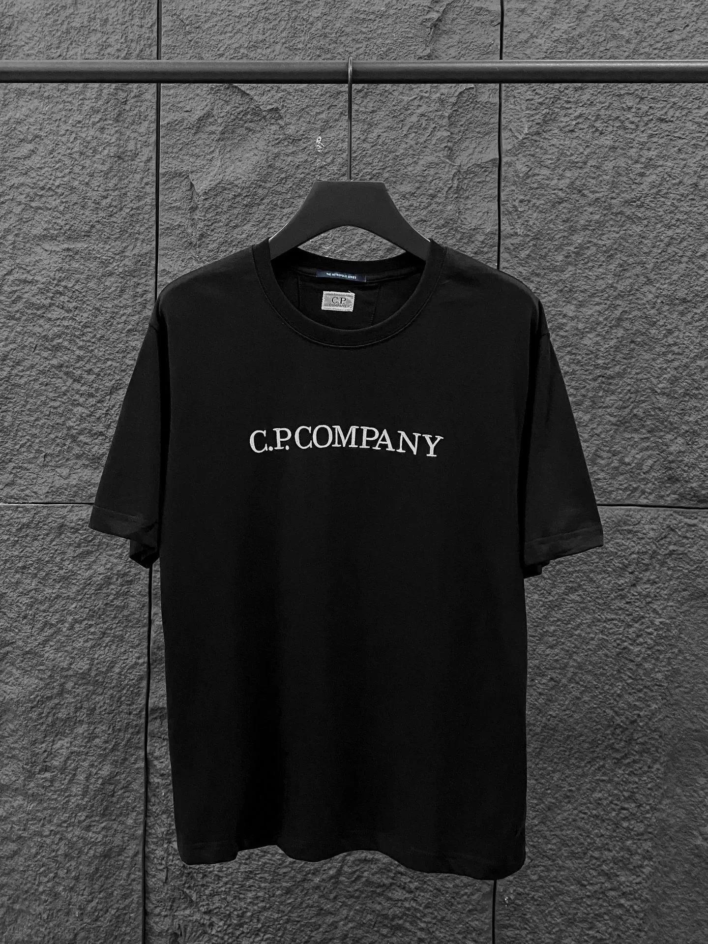 C.P. Company T-Shirts Lens Detail Crew Neck T-Shirt — 9906 black