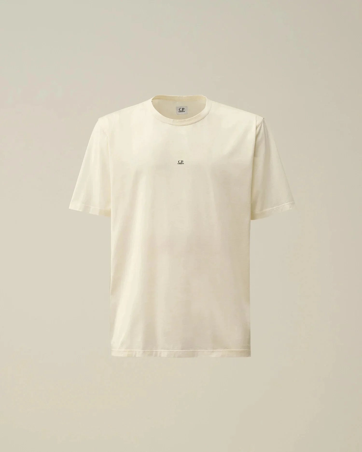 C.P. Company T-Shirts Lens Detail Crew Neck T-Shirt — 9003 apricot color