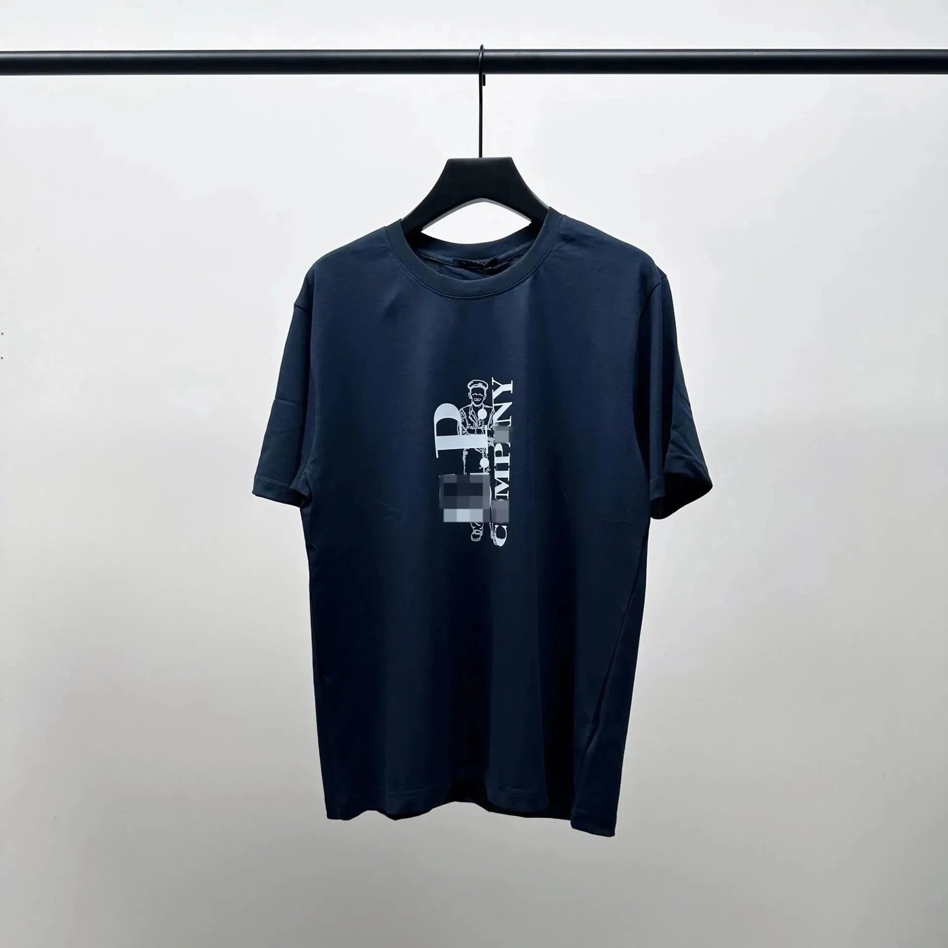 C.P. Company T-Shirts Lens Detail Crew Neck T-Shirt — 9010 sapphire blue