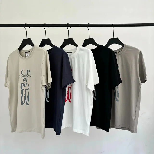 C.P. Company T-Shirts Lens Detail Crew Neck T-Shirt product detail image 6