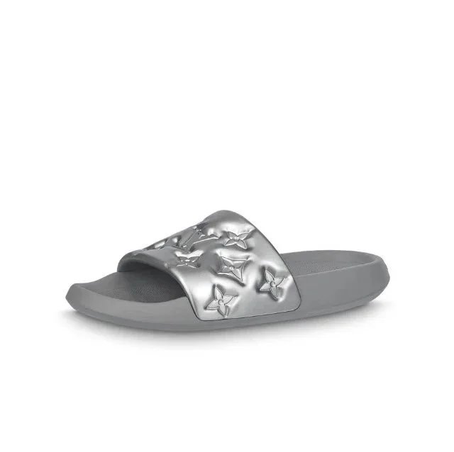 Louis Vuitton Slippers Pool Pillow Mules — 1AAR7W Silver Gray
