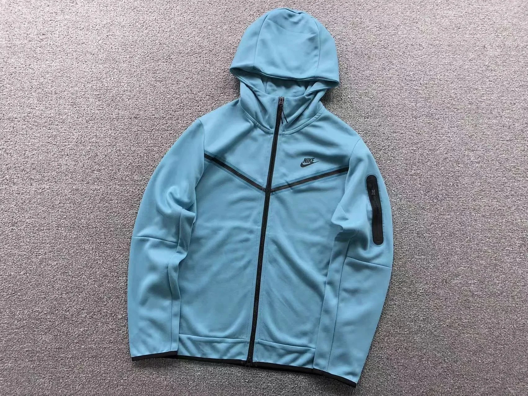 Nike Tracksuits Hooded zip-up tracksuit with chevron chest panel — 03