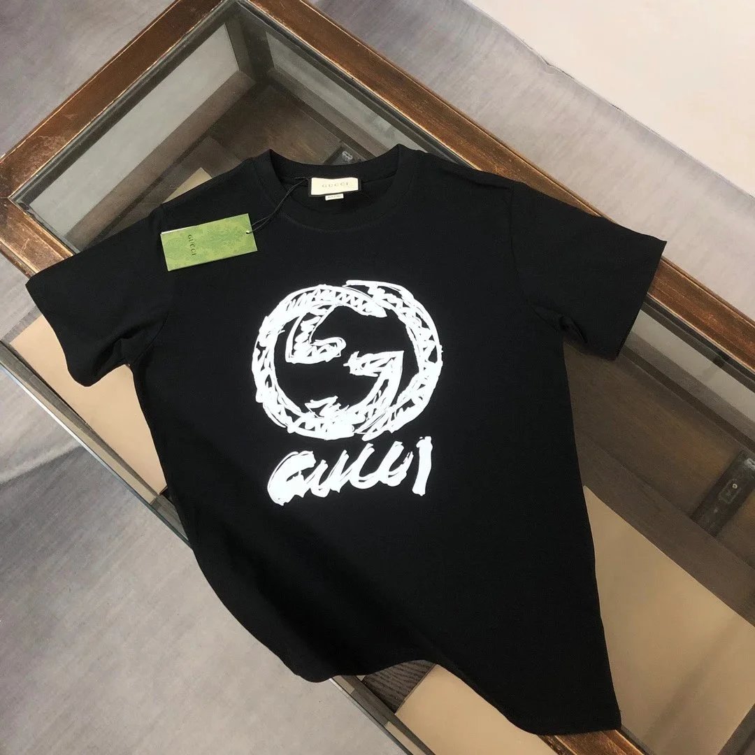 Gucci T-Shirts Crewneck Logo Graphic — 34