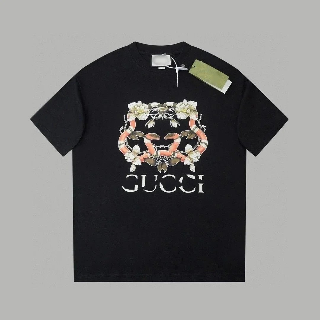Gucci T-Shirts Short-Sleeve Graphic Print — 03