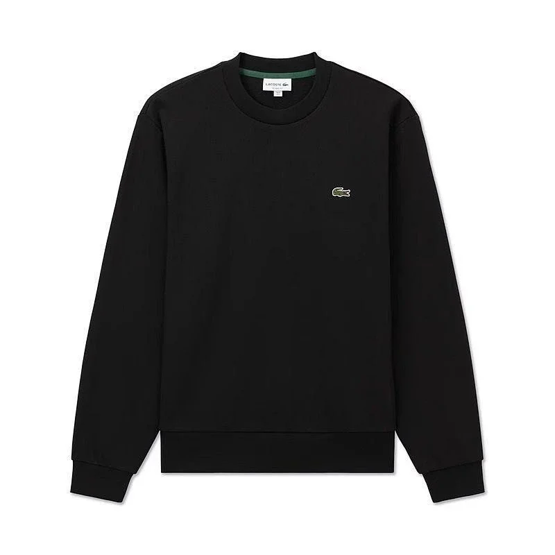 Lacoste Tracksuits Crocodile-logo hooded zip tracksuit — Pullover style, black