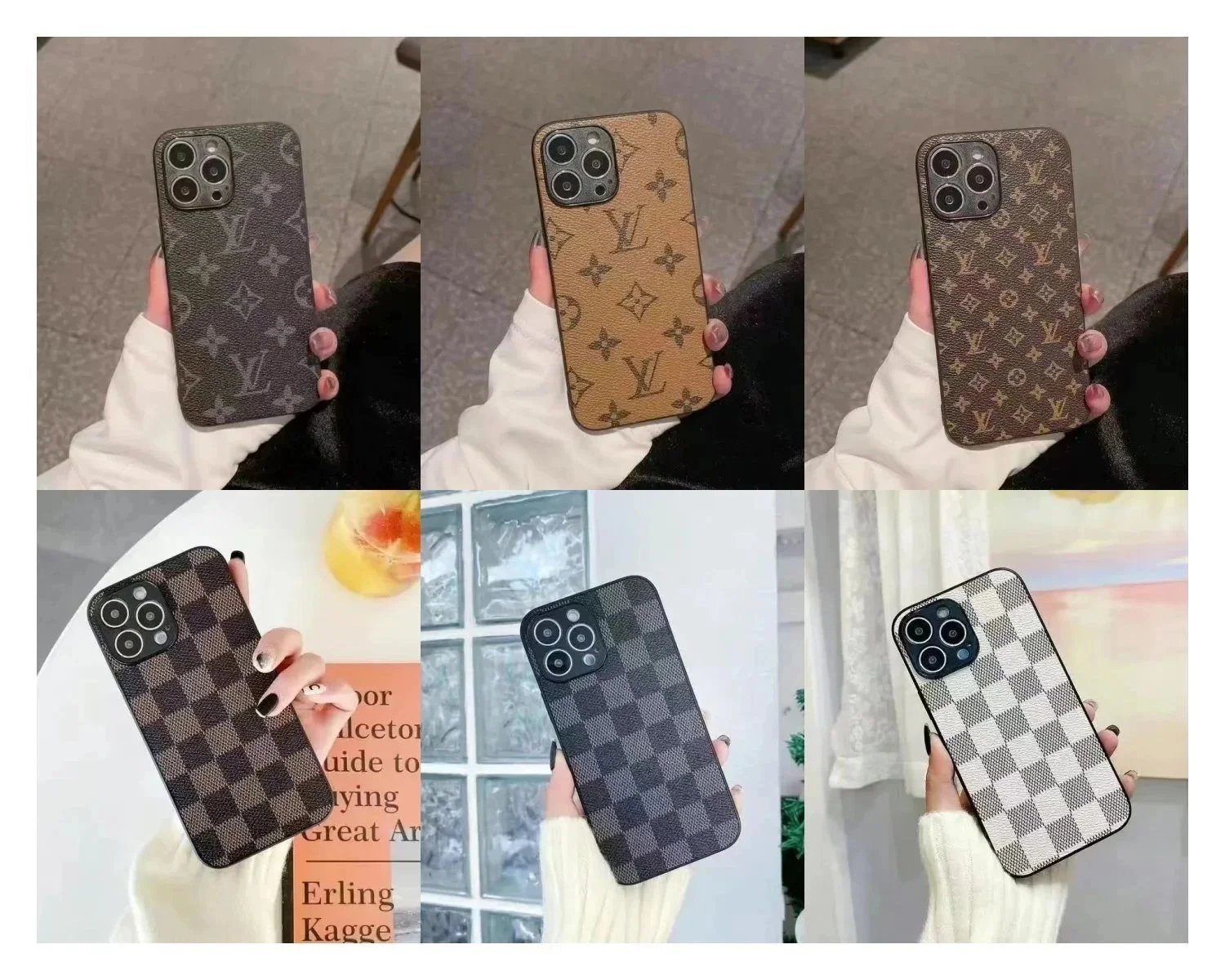Louis Vuitton Phone Cases Monogram and checkerboard print iPhone case product image