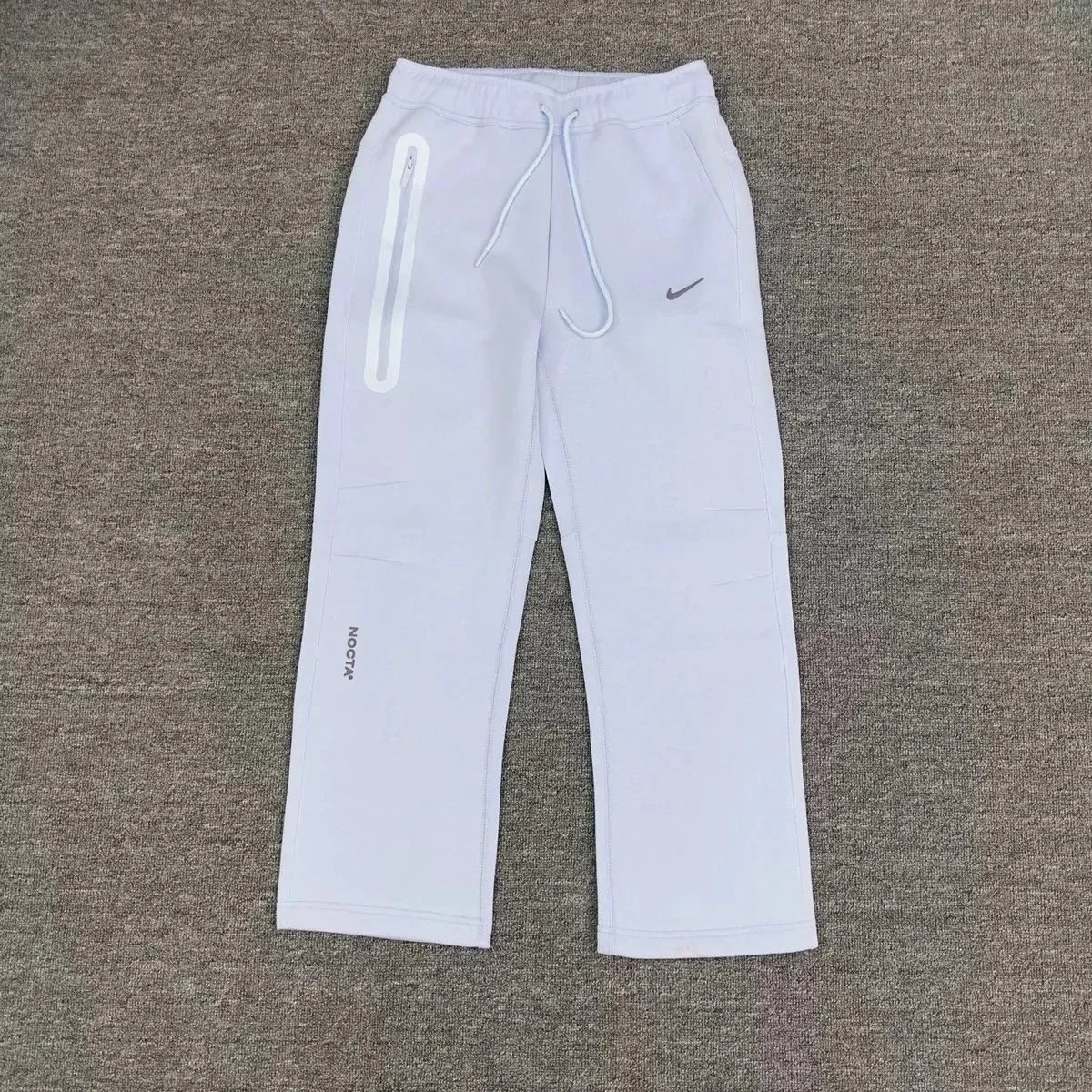 Unbranded Matching Sets Hooded Zip-Up Reflective-Trim Tracksuit Set — Light purple pants