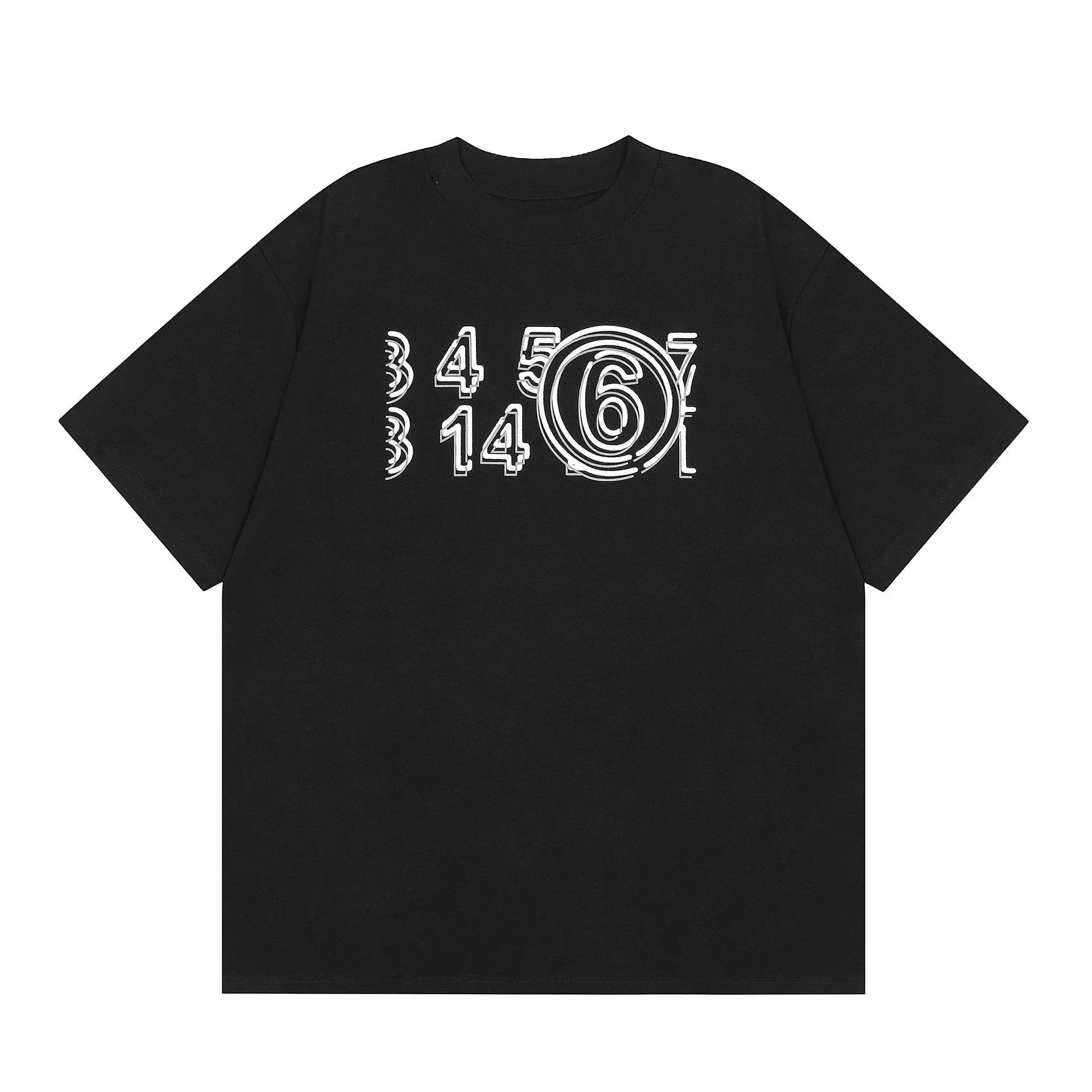 Maison Margiela T-Shirts Short-Sleeve Numeric Logo Graphic Print — 13
