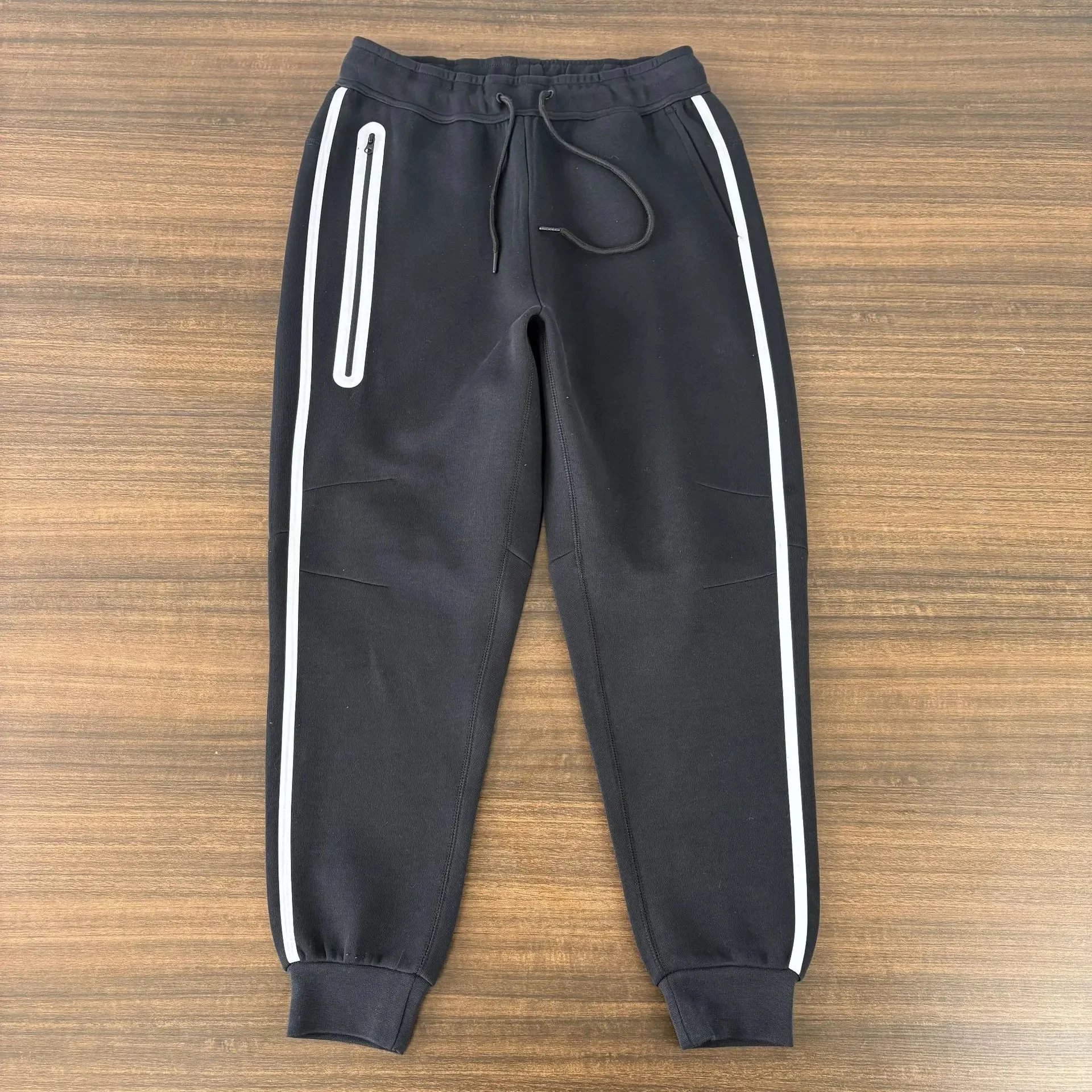 Unbranded Matching Sets Hooded Zip-Up Reflective-Trim Tracksuit Set image 4