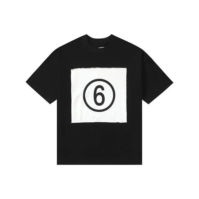 Maison Margiela T-Shirts Short-Sleeve Numeric Logo Graphic Print — 43