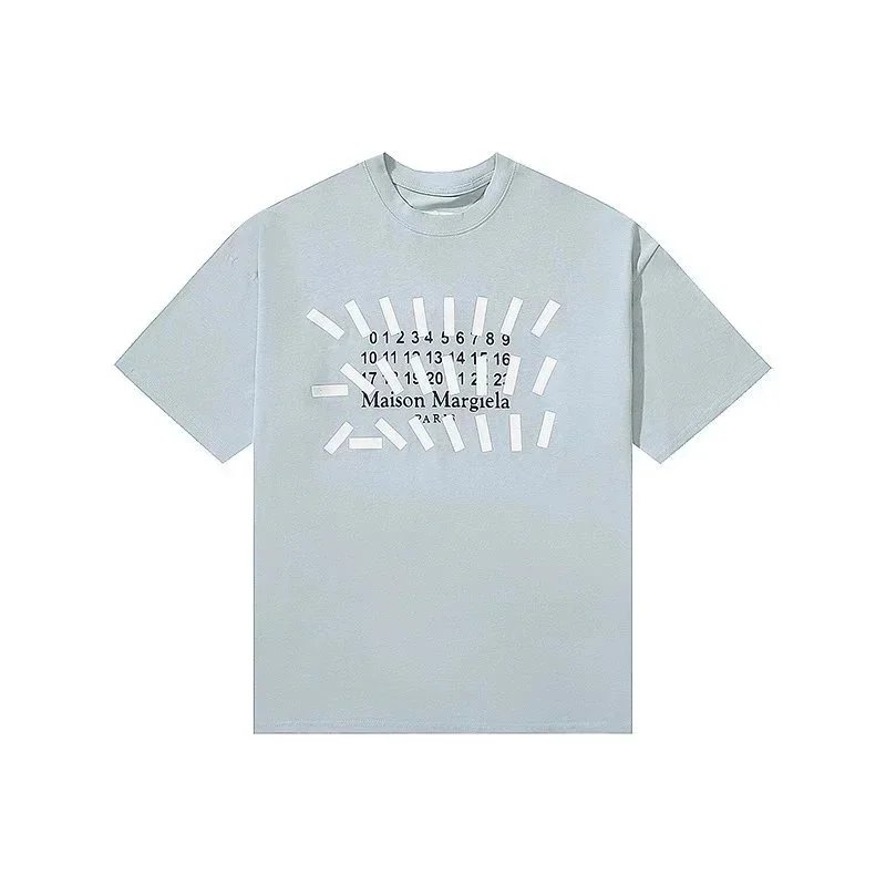 Maison Margiela T-Shirts Short-Sleeve Numeric Logo Graphic Print — 37