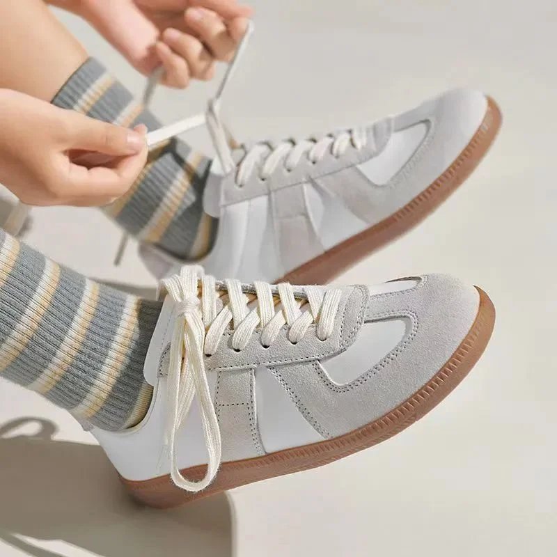 Unbranded Sneakers Low-top lace-up retro with gum soles image 5