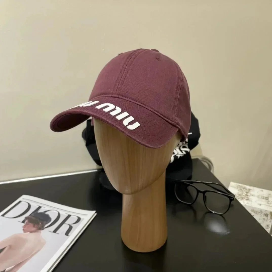 Miu Hats Logo-Band Straw Hat — 39