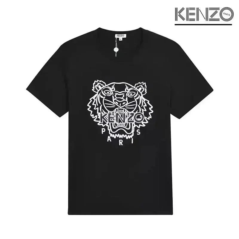 KENZO T-Shirts Tiger Head Graphic — D5-(laogao)031