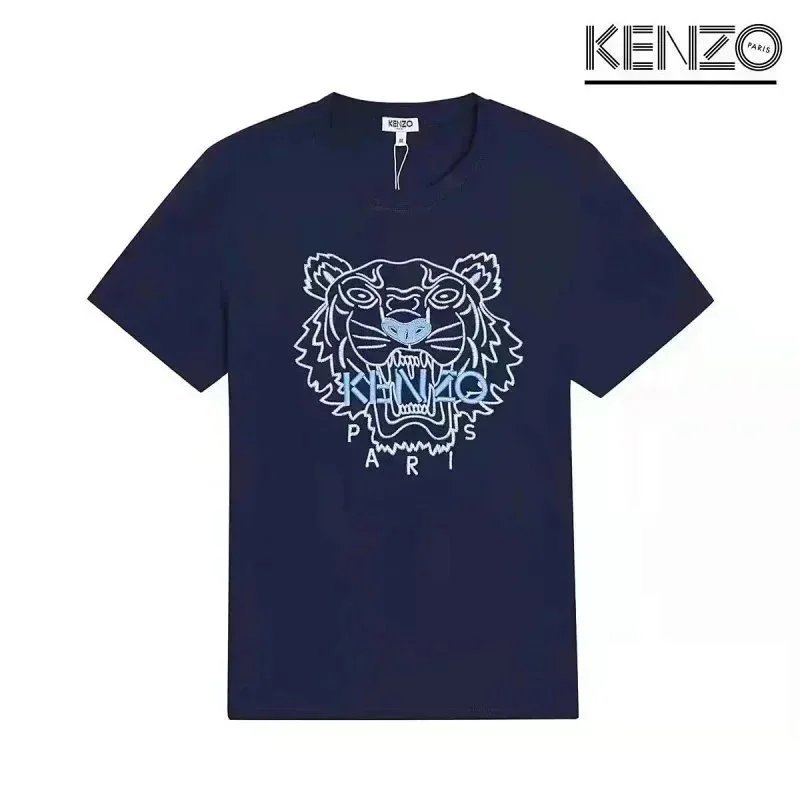 KENZO T-Shirts Tiger Head Graphic — D5-(laogao)020