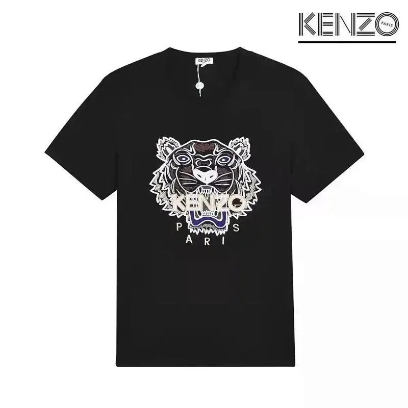 KENZO T-Shirts Tiger Head Graphic — D5-(laogao)030