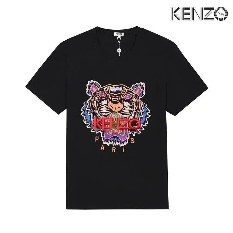 KENZO T-Shirts Tiger Head Graphic — D5-(laogao)039