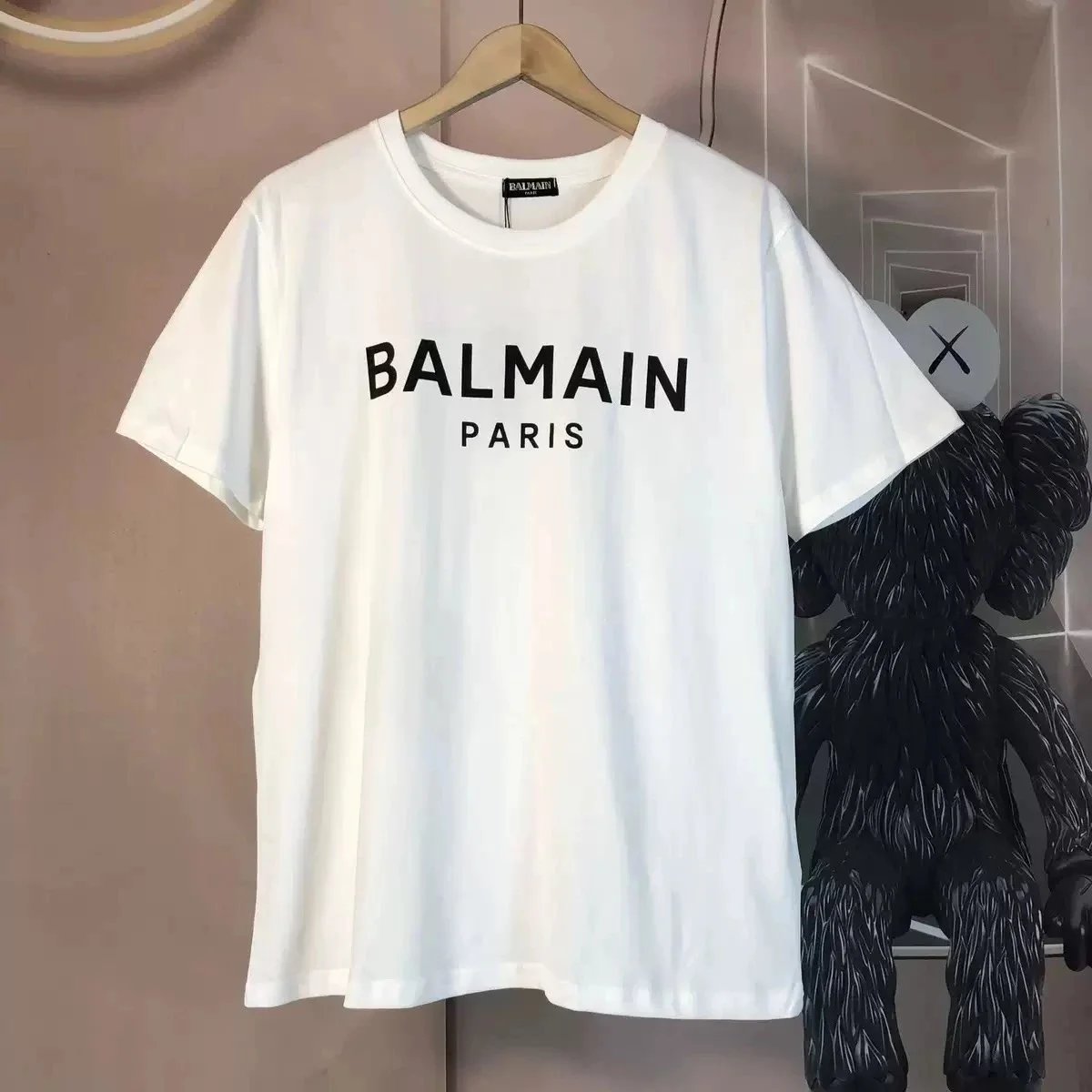Balmain T-Shirts Short-sleeve logo-print crew-neck T-shirt product image