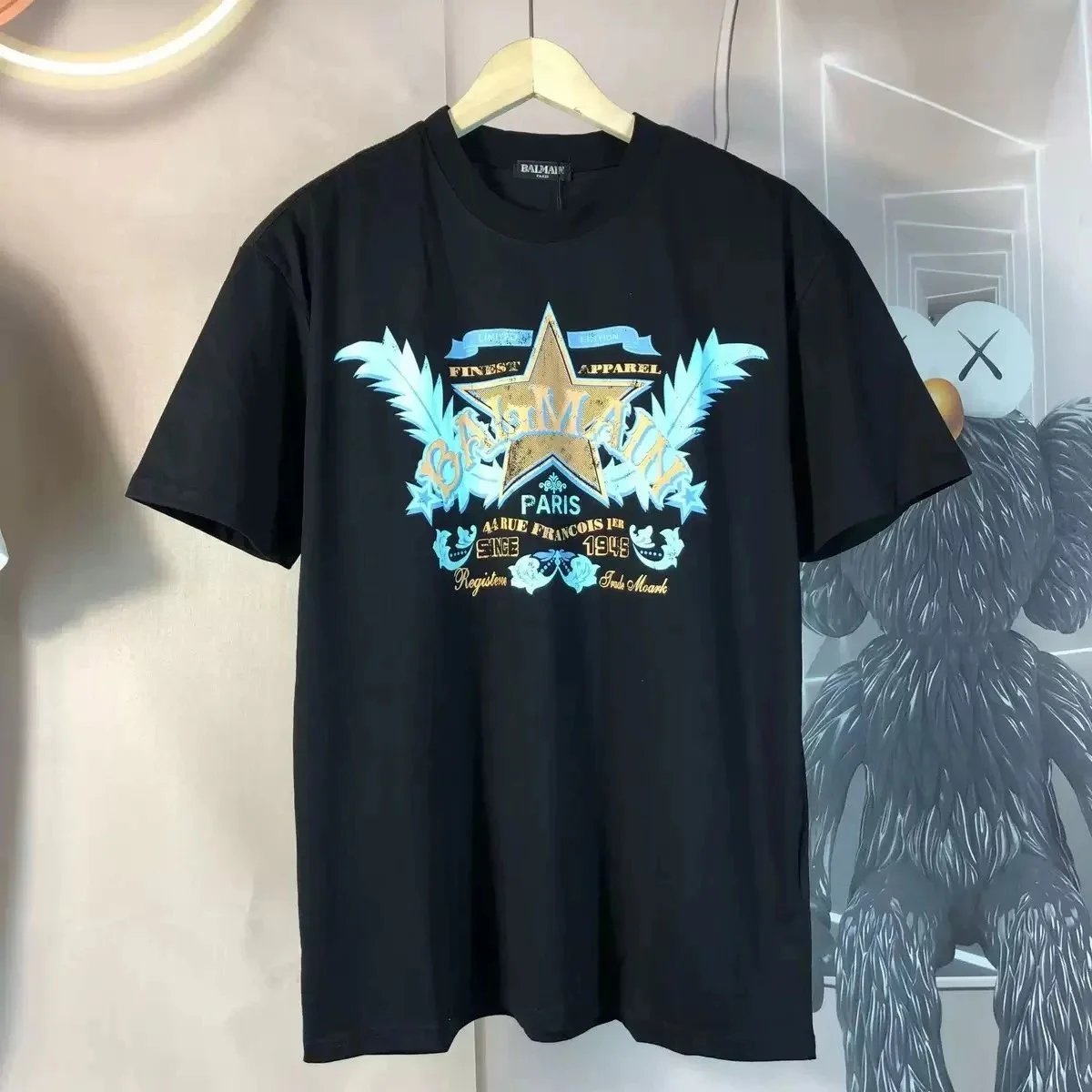 Balmain T-Shirts Short-sleeve logo-print crew-neck T-shirt product image