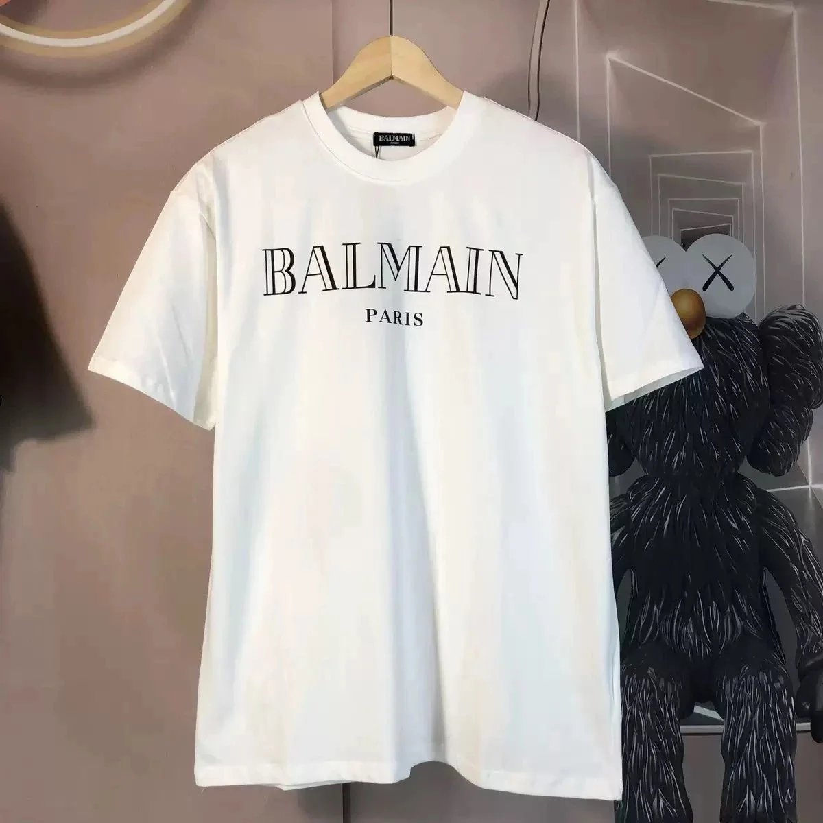 Balmain T-Shirts Short-sleeve logo-print crew-neck T-shirt product image