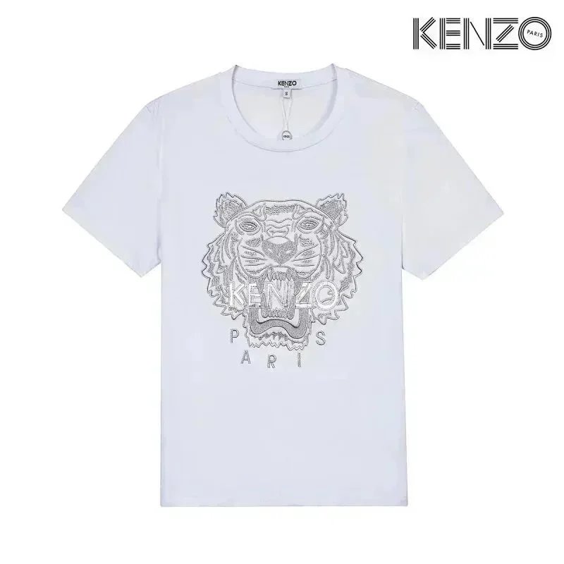 KENZO T-Shirts Tiger Head Graphic — D5-(laogao)005