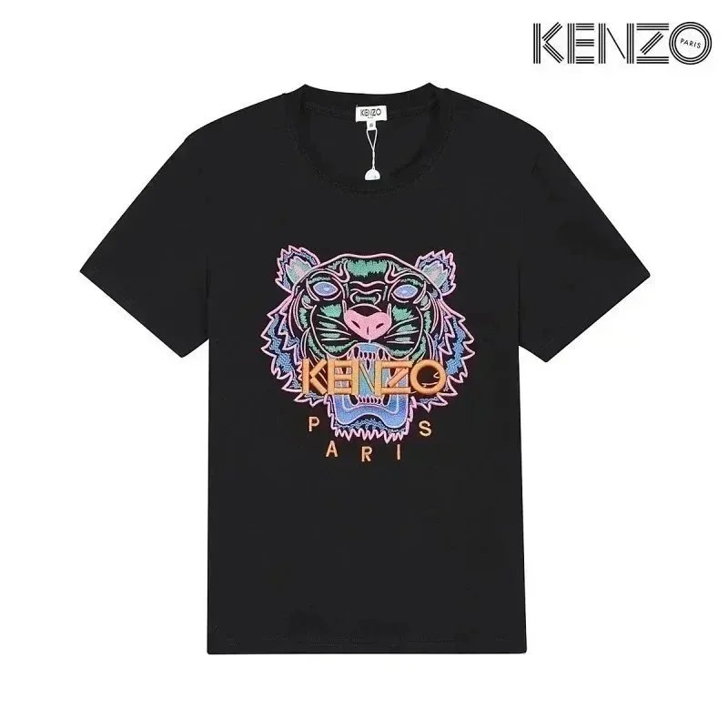 KENZO T-Shirts Tiger Head Graphic — D5-(laogao)027