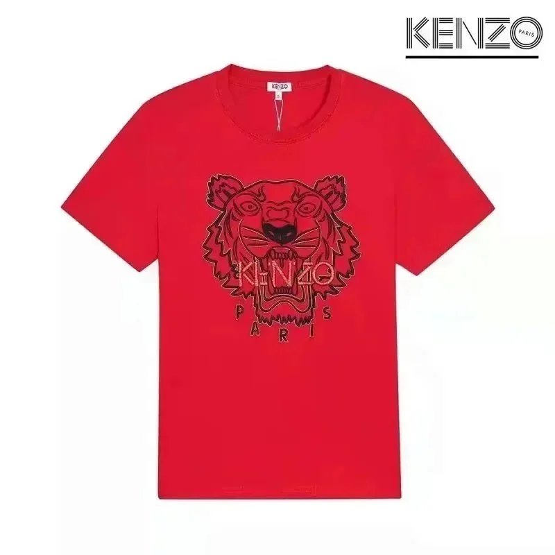 KENZO T-Shirts Tiger Head Graphic — D5-(laogao)035