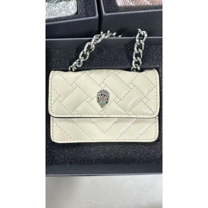 Kurt Geiger Crossbody Bags Mini Kensington quilted chain bag — Off-white
