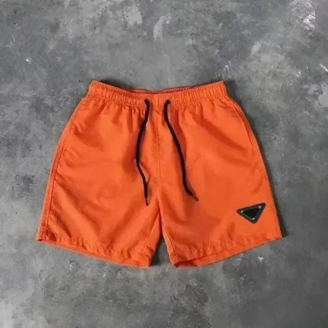 Prada Swimwear Drawstring Swim Shorts with Triangle Logo Patch — 05