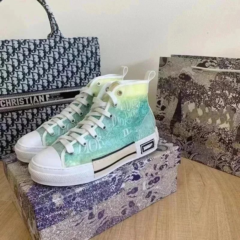Dior Sneakers Oblique Logo High-Top Canvas image 11
