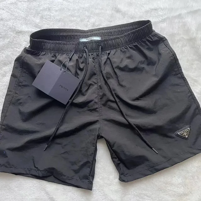Prada Swimwear Drawstring Swim Shorts with Triangle Logo Patch product detail image 2